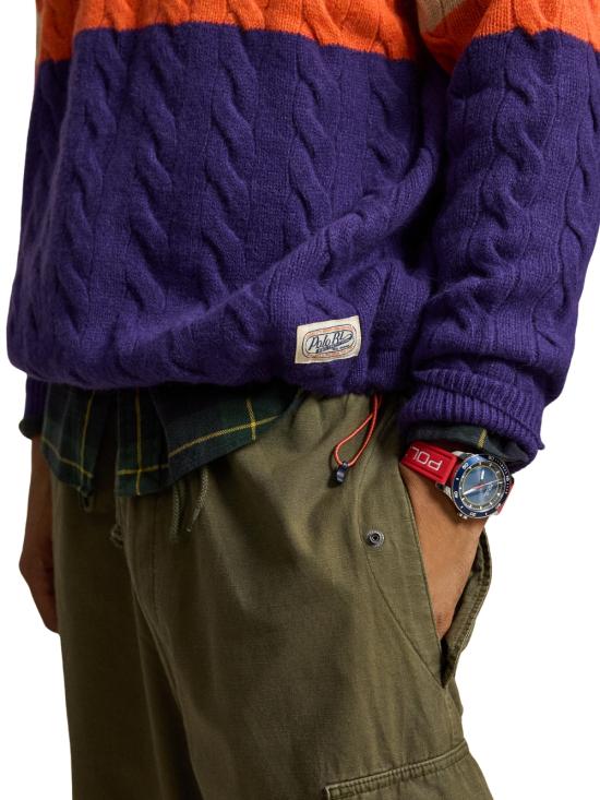 26FW 폴로 랄프로렌 스웨터 710B23897 001 Purple - POLO RALPH LAUREN