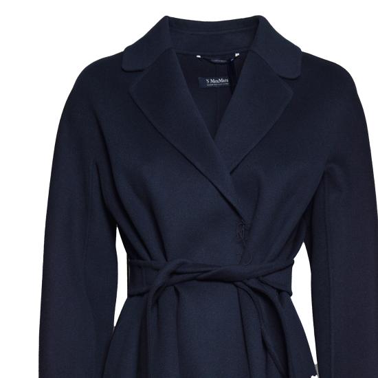 26FW 에스막스마라 에스막스마라 에스투리아 벨티드 울 코트 2629016101600 012 BLU NOTTE - 'S MAX MARA