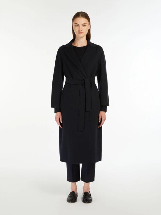 26FW 에스막스마라 에스막스마라 에스투리아 벨티드 울 코트 2629016101600 012 Blu notte - 'S MAX MARA