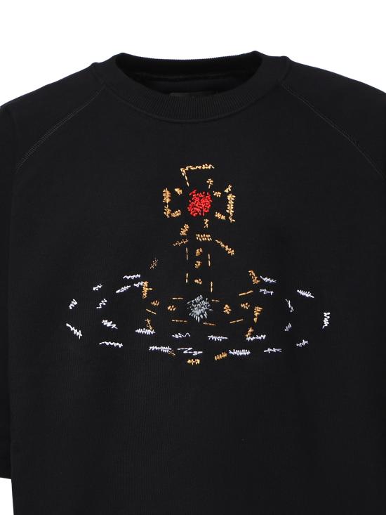 26FW 비비안웨스트우드 반팔 티셔츠 3I01001B J00AS N401 BLACK DOM - VIVIENNE WESTWOOD