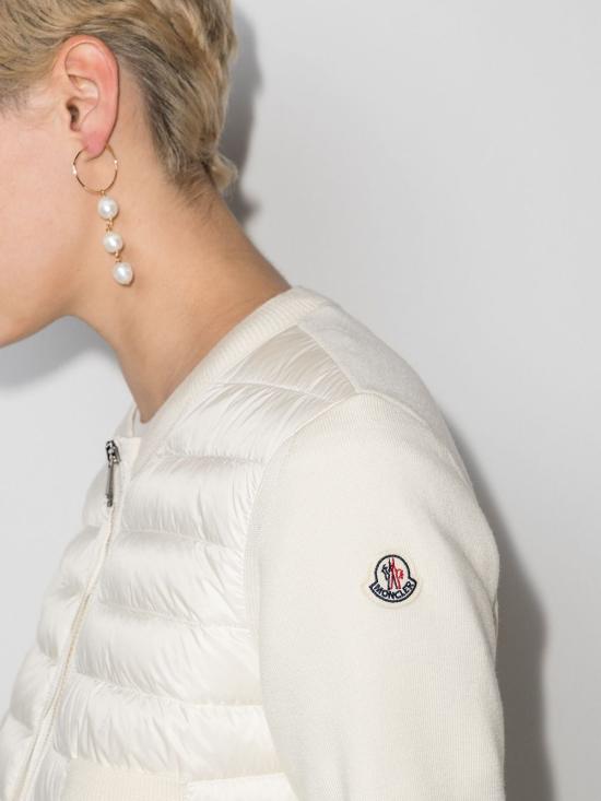 26FW 몽클레어 패딩 울 가디건 9B51000 A9018 034 WHITE DOM - MONCLER