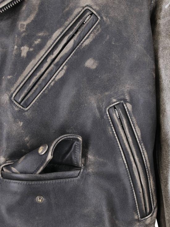 26FW 마르지엘라 바이커 자켓 S50AM0668 M07024 900 BLACK - MAISON MARGIELA