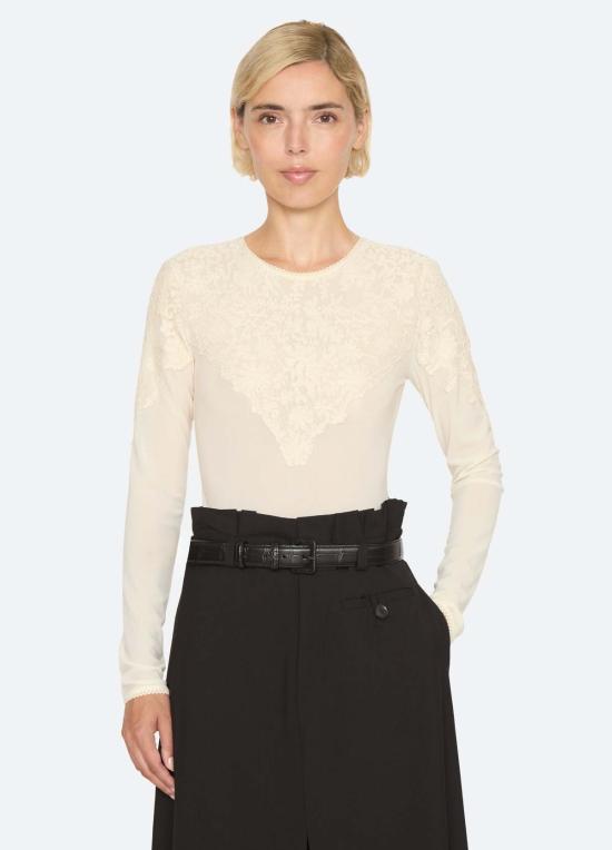  씨뉴욕 바디수트 티셔츠 AW26 098 CREAM - SEA NY