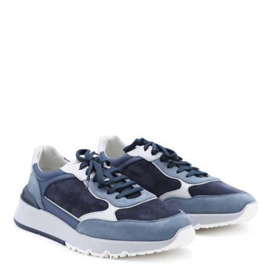 26FW 브루넬로 쿠치넬리 누벅 레더 스웨이드 러닝 스니커즈 MZUSNEO355 CVV29 LIGHT GREY DOM - BRUNELLO CUCINELLI