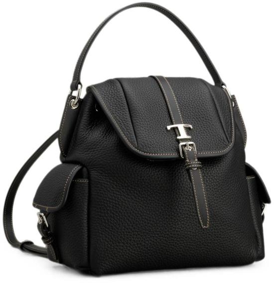26FW 토즈 T 타임리스 버클 미니 백팩 XBWTIMG0100VJ1 B999 BLACK DOM - TODS