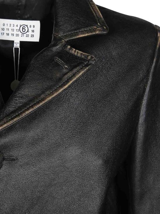 26SS MM6 메종마르지엘라 가죽 자켓 S62AN0182M07021900 BLACK - MM6 MAISON MARGIELA
