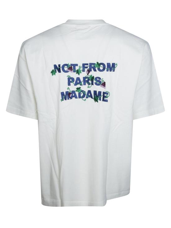 26FW 드롤드무슈 반팔 티셔츠 LTS327CO248OW WHITE - DROLE DE MONSIEUR