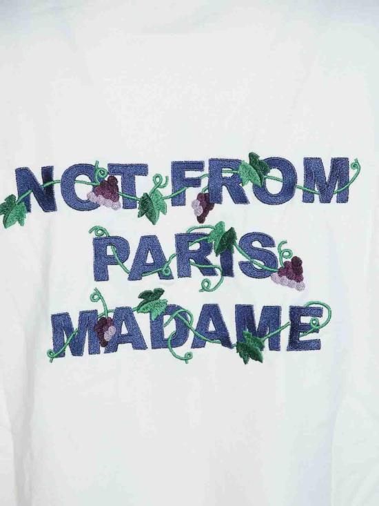26FW 드롤드무슈 반팔 티셔츠 LTS327CO248OW WHITE - DROLE DE MONSIEUR