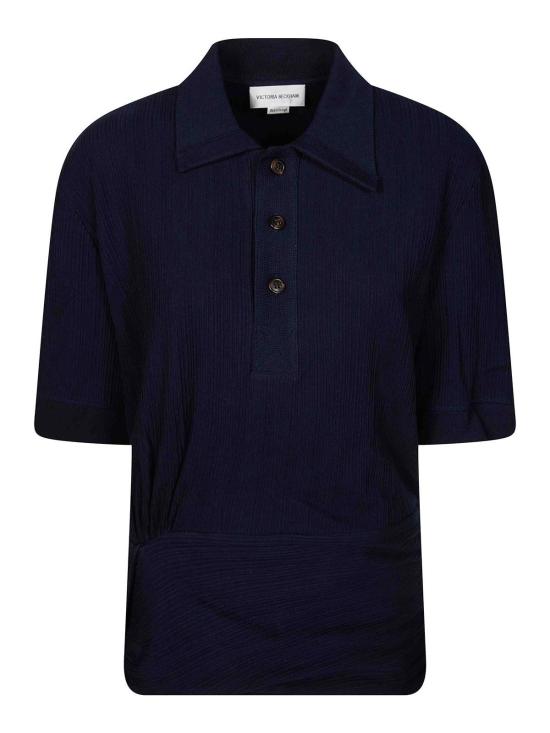 26SS 빅토리아 베컴 폴로 티셔츠 1126JTP006969A550 BLUE