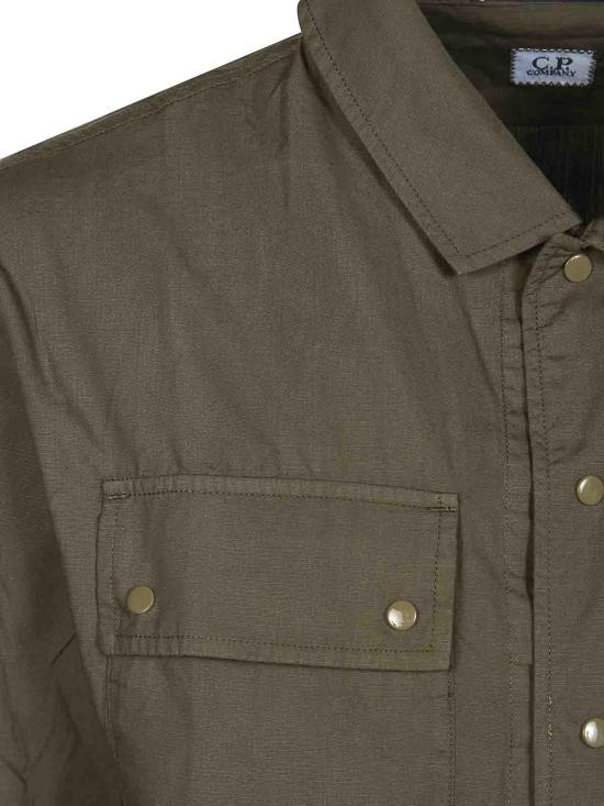 26SS 씨피 컴퍼니 셔츠 20CMOS242A005691G683 GREEN - C.P. COMPANY