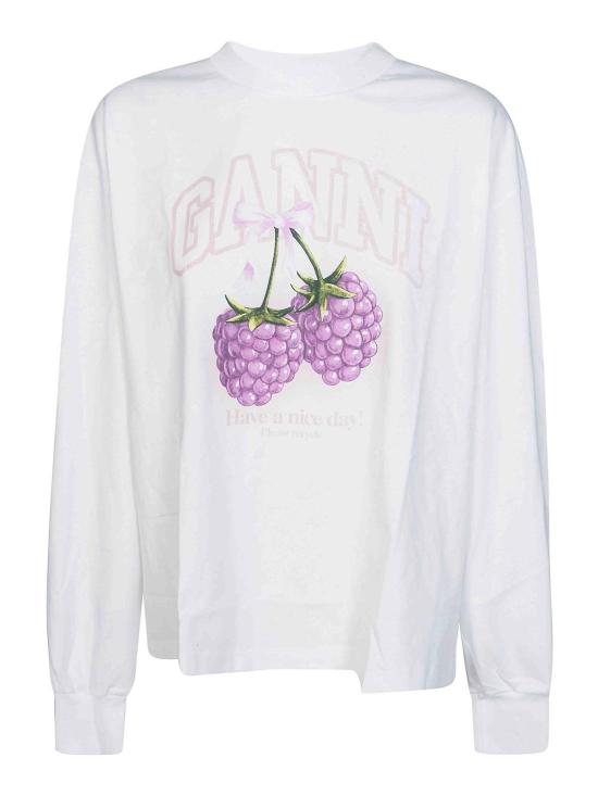 26SS 가니 긴팔 티셔츠 A1050141151 White