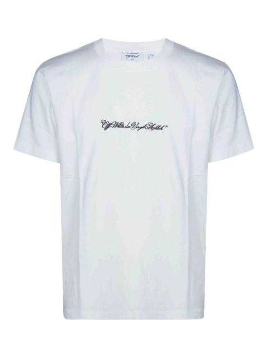 26SS 오프화이트 반팔 티셔츠 44MAA027S26J002100 White