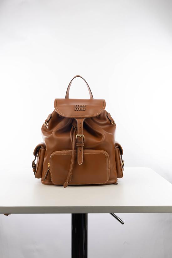 26FW 미우미우 백팩 5BZ042VOOM2CRW F0046 Cognac