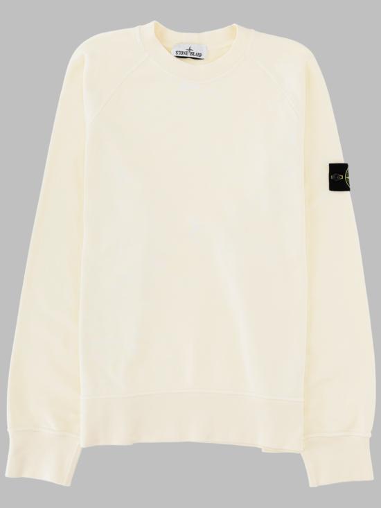 26FW 스톤 아일랜드 오가닉 코튼 플리스 오버사이즈핏 크루넥 스웨트셔츠 L2S15 6100008 S0051 V0093 IVORY DOM