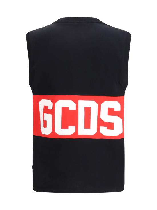 26SS 지씨디에스 민소매 티셔츠 Z0MLQC104J101 999R BLACK RED - GCDS