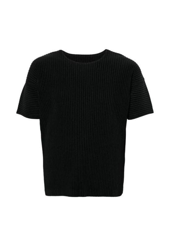 26FW 옴므 플리세 이세이 미야케 반팔 티셔츠 HP68JK520 15 BLACK - HOMME PLISSE' ISSEY MIYAKE