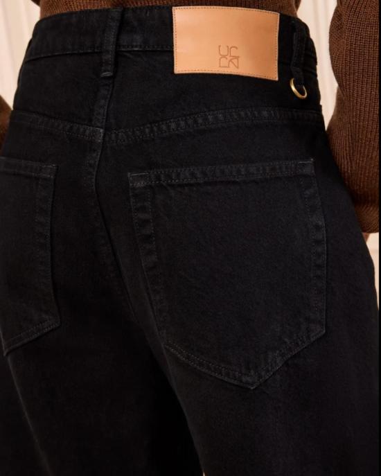  울라 존슨 데님 팬츠 Ulla Johnson Rowan 데님 Culotte Jean Noir - ULLA JOHNSON