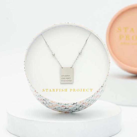  스타피쉬 프로젝트 목걸이/팬던트 액트 저스티스 목걸이 (스털링 실버) - STARFISH PROJECT