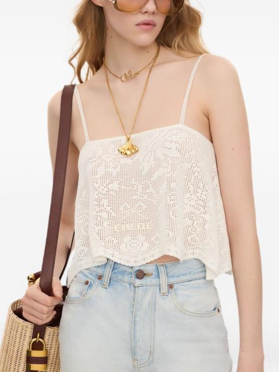 26FW 끌로에 민소매 티셔츠 CH26AMH08850 101 WHITE - CHLOE