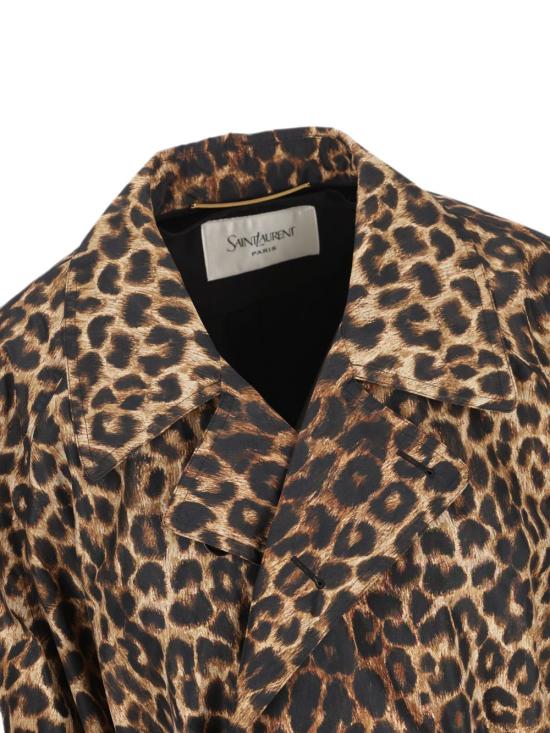 26FW 생로랑 코트 870715 Y9J029665 LEOPARD PRINT - SAINT LAURENT
