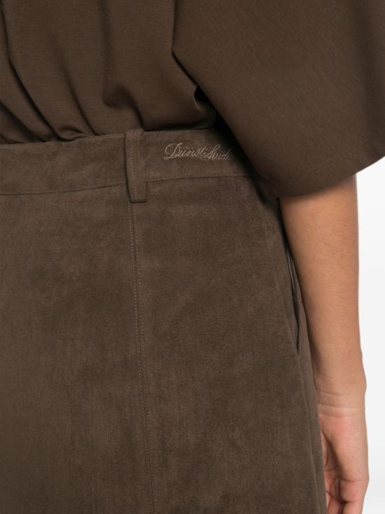26FW 던스트 미디 스커트 UDSK6C202 K1 KAKI - DUNST