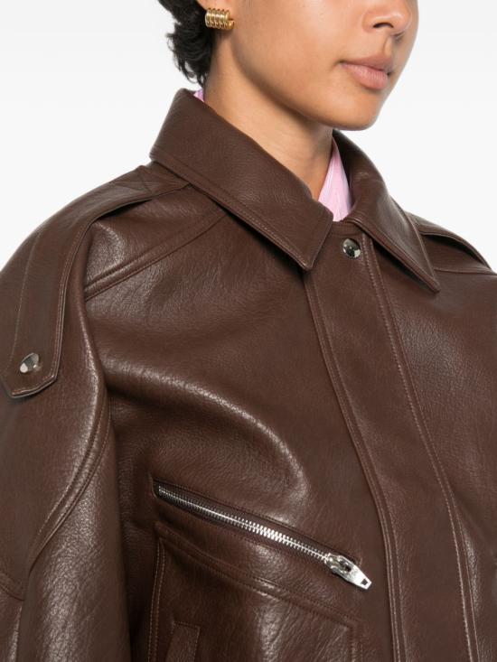 26FW 더프랭키샵 가죽 자켓 JAFS22714200 BROWN - THE FRANKIE SHOP