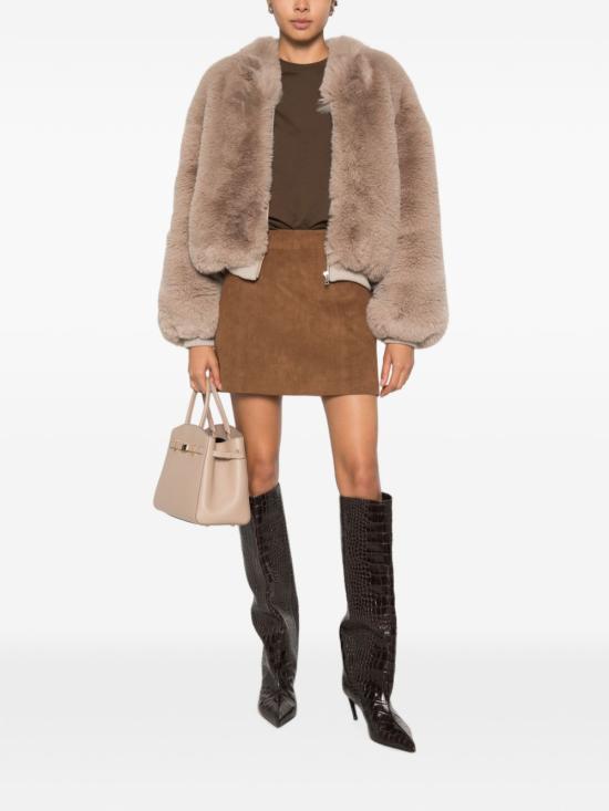 26FW 던스트 미디 스커트 UDSK6C202 W2 BROWN - DUNST