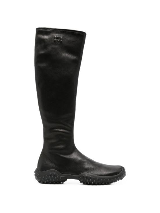 26FW 미우미우 스트레치 나파 레더 부츠 5W805E L68F0002 BLACK