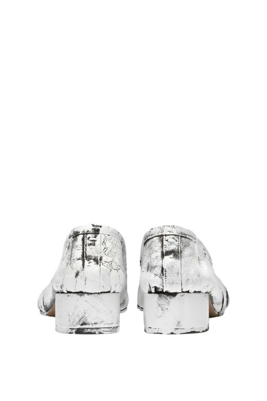  마르지엘라 플랫 슈즈 메종  타비 뉴 발레리나 플랫 블랙/화이트 - MAISON MARGIELA