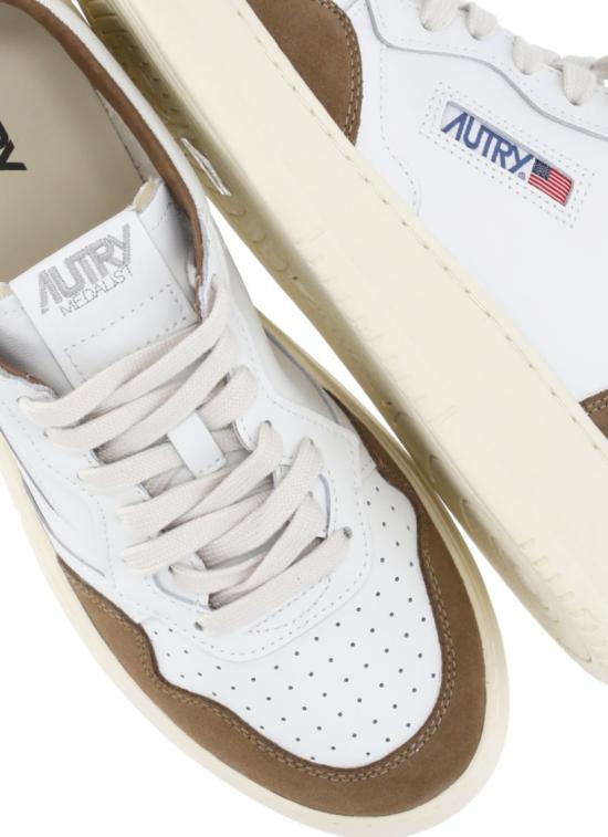 26FW 오트리 메달리스트 로우 스니커즈 AULMFT17WHT TABACCO Neutrals - AUTRY