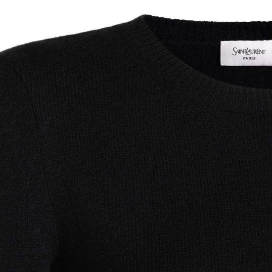 26FW 생로랑 니트웨어 871009Y77LF1000 Black - SAINT LAURENT