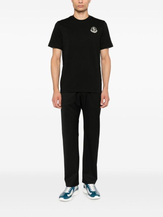 26FW 몽클레어 반팔 티셔츠 L20918C0002589AUG999 Black - MONCLER