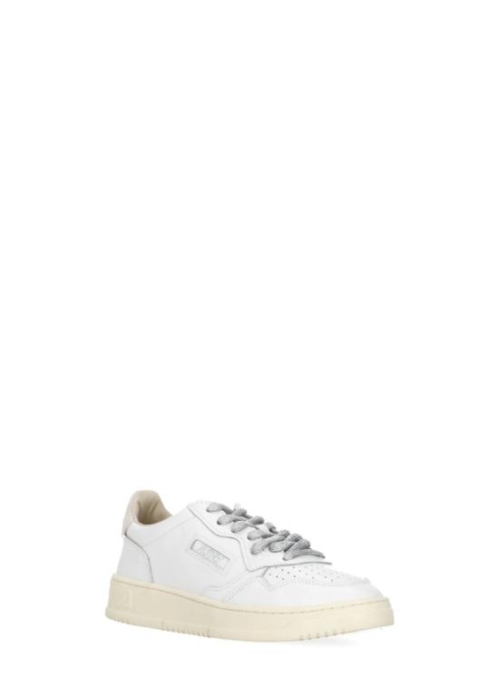 26FW 오트리 메달리스트 로우 레더 스니커즈 AULWSW02WHT SILV White - AUTRY