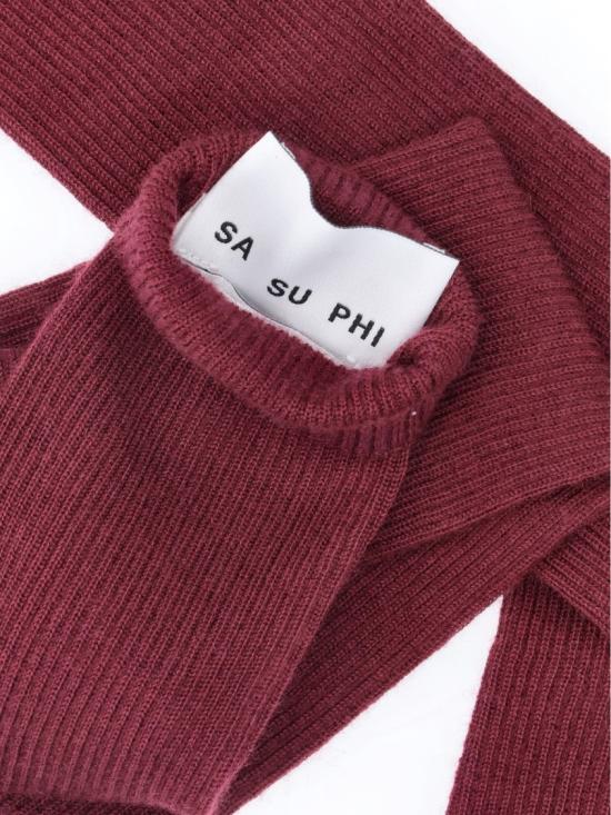 26FW 사 수 파이 장갑 W26970 JA0550 Burgundy - SA SU PHI