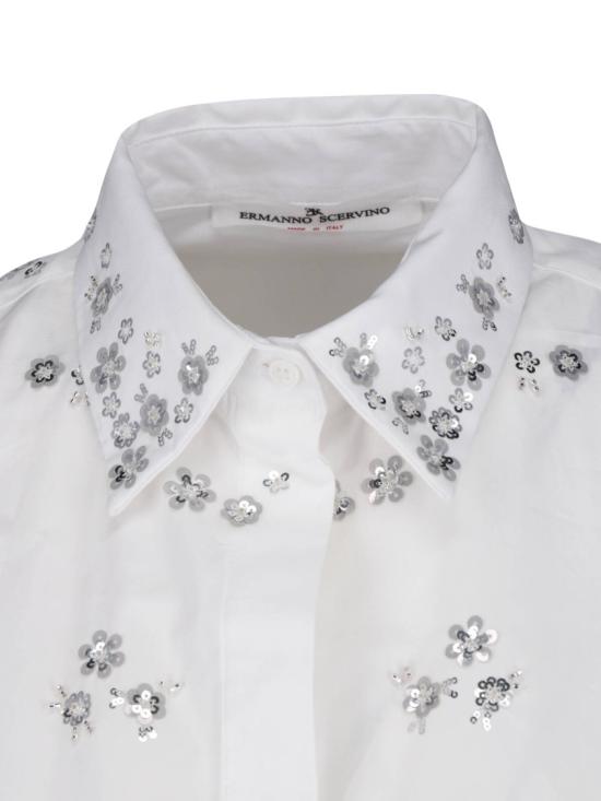 26FW 에르마노 설비노 탑 D492K354RBQP10601 White - ERMANNO SCERVINO