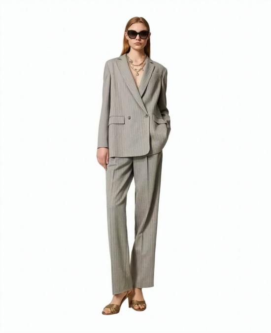 25FW 트윈셋 스트레이트 팬츠 252TP2632 Grey - TWINSET