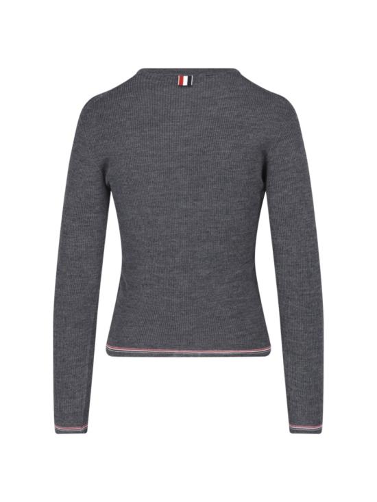 26FW 톰브라운 니트웨어 FKC720A Y1055035 Grey - THOM BROWNE
