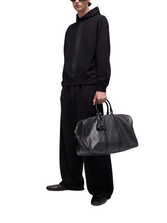 26FW 구찌 웹 코튼 후드 스웨트셔츠 웹 코튼 후드 스웨트셔츠 A0094V XJH5T Black - GUCCI