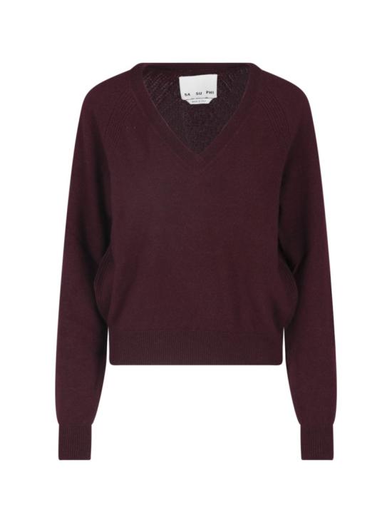 26FW 사 수 파이 니트웨어 W26655 NGWS0550 Burgundy