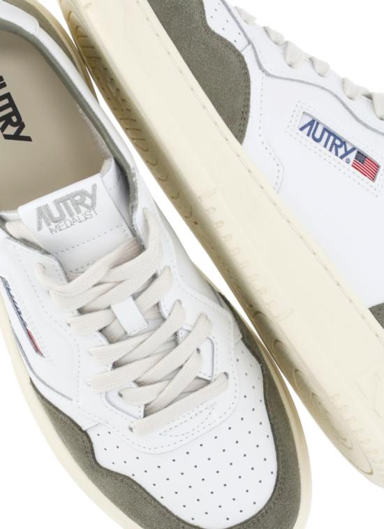 26FW 오트리 메달리스트 로우 스니커즈 AULMFT21WHT SMOKEDGRN Neutrals - AUTRY