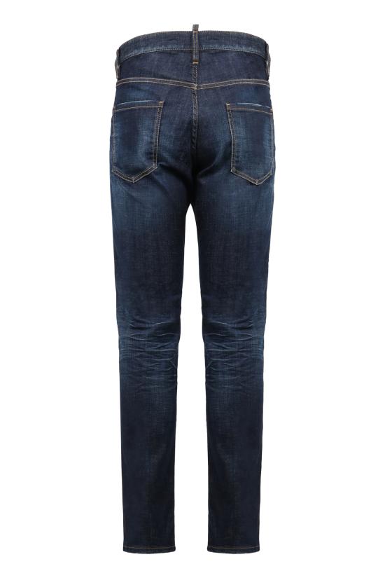  디스퀘어드2 데님 팬츠 Dsquared2 쿨 가이 슬림핏 청바지 블루 - DSQUARED2