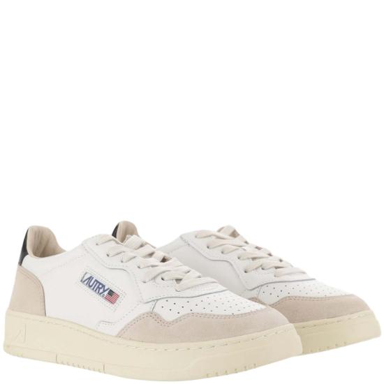 26FW 오트리 메달리스트 로우 스니커즈 AULMLS21LEATSUEDEWHTBLK Neutrals - AUTRY