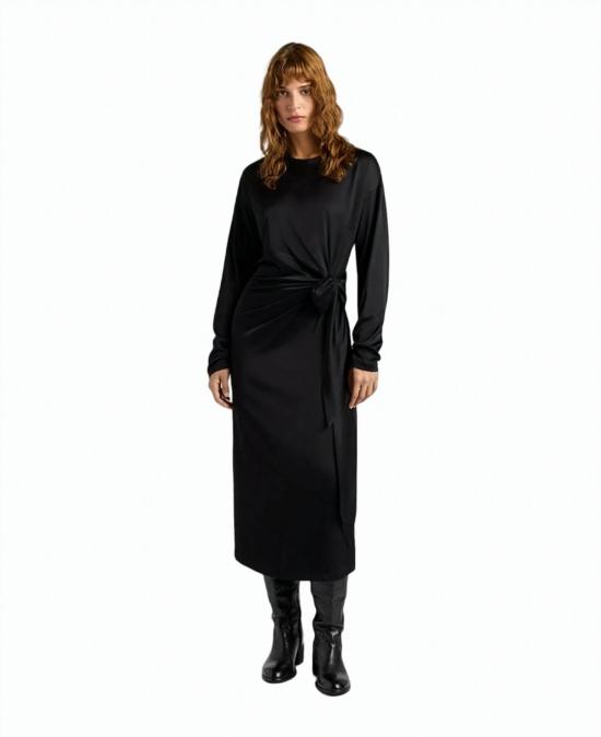 25FW 모모니 롱 원피스 DR044 Black - MOMONI