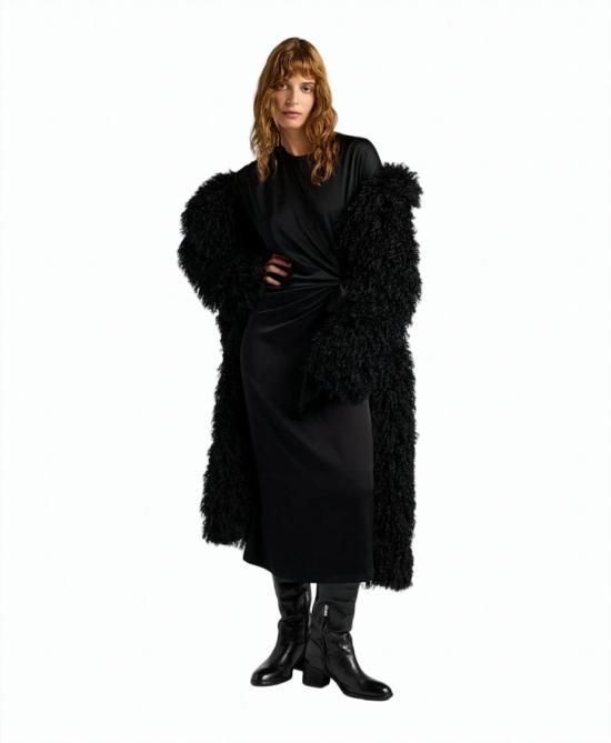 25FW 모모니 롱 원피스 DR044 Black - MOMONI