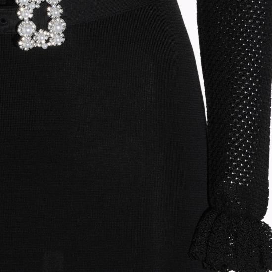 26FW 셀프 포트레이트 원피스 AW26085MCB Black - SELF PORTRAIT