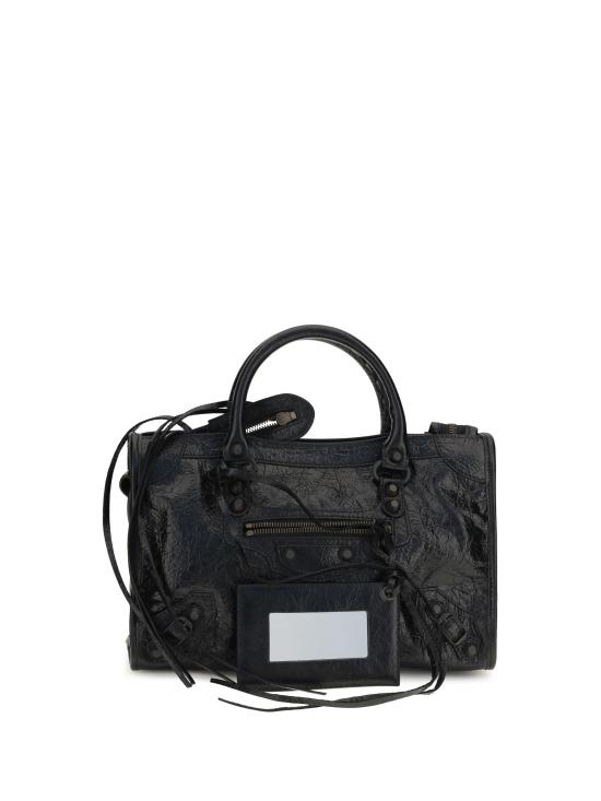 26FW 발렌시아가 르 시티 백 스몰 8657622ACFH 1000 BLACK