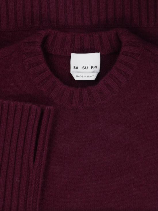26FW 사 수 파이 니트웨어 W26672 WS0550 Burgundy - SA SU PHI