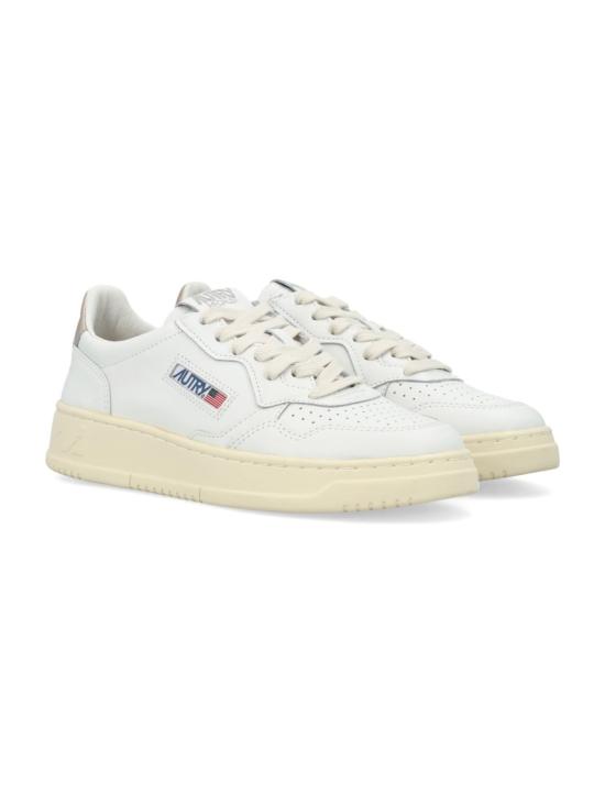 26FW 오트리 메달리스트 로우 레더 스니커즈 AULWLL06WG White - AUTRY
