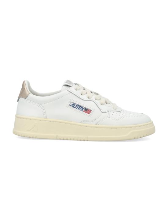 26FW 오트리 메달리스트 로우 레더 스니커즈 AULWLL06WG White