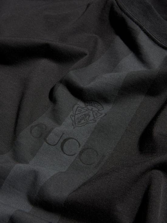 26FW 구찌 웹 코튼 반소매 티셔츠 A0095J XJH5X Black - GUCCI